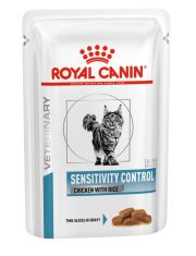 Royal Canin SENSITIVITY CONTROL CHICKEN WITH RICE (СЕНСИТИВИТИ КОНТРОЛ С КУРИЦЕЙ И РИСОМ) Корм влажный для взрослых кошек при пищевой аллергии