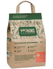 Наполнитель для кошачьих туалетов Napkins, растительный,комкующийся "Персик"