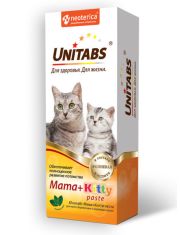Витаминная паста для котят, беременных и кормящих кошек Unitabs Mama+Kitty