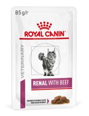 Royal Canin RENAL WITH BEEF (РЕНАЛ С ГОВЯДИНОЙ) Корм влажный для кошек для поддержания функции почек