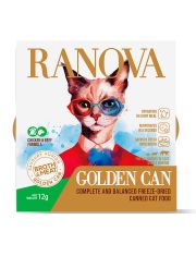 Полнорационный сухой (сублимированный) корм Ranova для кошек консервированный с курицей и говядиной 