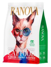 Полнорационный сухой (сублимированный) корм для кошек Ranova с курица и говядина