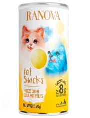 Лакомство для животных Ranova сублимированное желток перепелиного яйца