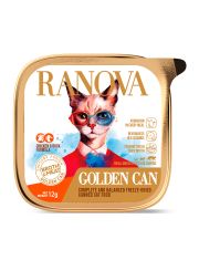 Полнорационный сухой (сублимированный) корм Ranova для кошек консервированный с курицей и уткой