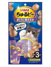 Лакомство для кошек INABA Churu Bee запеченные трубочки с тунцом магуро и куриным филе 