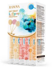 Лакомство для собак Ranova сублимированное на палочке микс вкусов: козье молоко, клюква. тыква