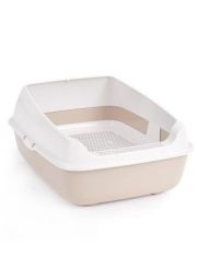 Туалет для кошек АЛЬТА с высокими бортами и сеткой 505*390*235мм