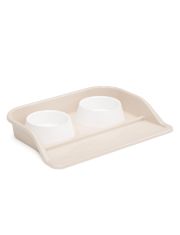 Миска для животных двойная на подставке АЛЬТА 300мл 410*300*60мм