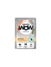 Влажный корм для кошек AlphaPet WOW Superpremium сочные кусочки Цыпленок в соусе