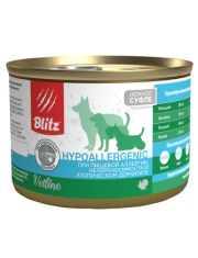 Консервы для собак Blitz Vetline Hypoallergenic при пищевой аллергии, индейка