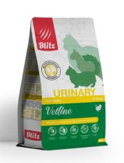 Корм сухой для кошек BLITZ VETLINE URINARY при мочекаменной болезни струвитного типа