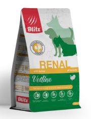 Сухой корм для собак BLITZ VETLINE RENAL при хронической почечной недостаточности