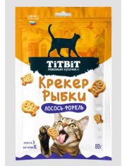 Лакомство для кошек TiTBiT Крекер рыбки со вкусом лосось и форель