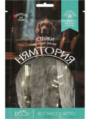 Лакомство для собак Нямтория Стейки из кожи трески купить в спб