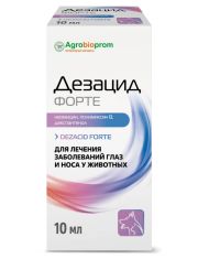 Дезацид форте, глазные и интраназальные капли для собак и кошек