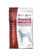 Сухой диетический корм для собак AWARD VETERINARY DIET HEPATIC при заболеваниях печени