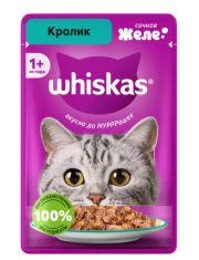 Влажный корм для кошек Whiskas желе кролик