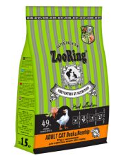 Сухой корм для кошек ZOORING Adult Cat утка и шиповник