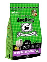 Сухой корм для собак ZOORING Mini Dog малых пород с чувствительным пищеварением, с ягненком и рисом , без пшеницы