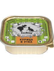 Влажный корм для кошек ZOORING Фрикасе курица и утка