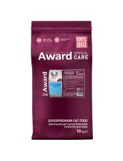 Сухой корм для кошек AWARD SPECIAL CARE Sensitive Skin&Coat для здоровой кожи и шерсти со свежей белой рыбой 