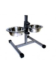 Стойка для животных Данко разборная с двумя мисками и фиксатором
