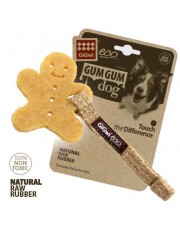 Игрушка для собак GiGwi Gum Gum Dog Eco Пряник жевательная, льняной ремешок