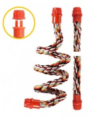 Жердочка для птиц Triol гибкая спиральная из хлопковой веревки