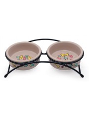 Миска для животных Triol Лакомка керамическая на подставке