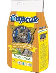 Наполнитель для кошачьего туалета Барсик Кукурузный впитывающий