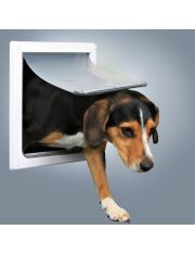 Дверца для животных Trixie S-M белая, 2 положения