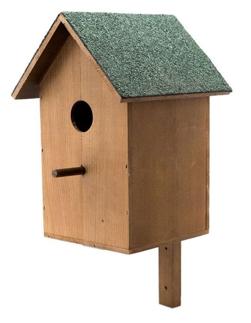 Скворечник для птиц Дарэлл из дерева с двускатной крышей, купить в  интернет-магазине Филя с быстрой доставкой в Санкт-Петербурге