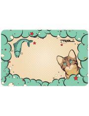 Коврик под миску Triol Кошечка