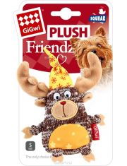 Игрушка для собак GiGwi Plush Friendz Лось с пищалкой