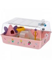 Клетка для хомяков Ferplast Mini Duna Magic с наклейками и аксессуарами в комплекте