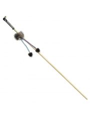 Удочка-дразнилка для кошек Gamma Фиеста с ленточками и меховыми шариками