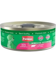 Консервы для собак Четвероногий гурман Мясное ассорти с языком