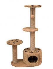 Комплекс-когтеточка для кошек Дарэлл Джут 95 круглый 3-х уровневый, коричневый